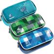 Deuter Pencil Case - petrol butterfly / green arrowcheck / blue arrowcheck 